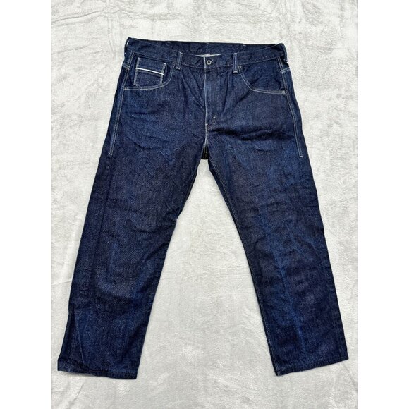 Levis 569 Big & Tall Loose Straight Fit Jeans Dark Wash Blue Mens Size 40X32 Den - Picture 1 of 10